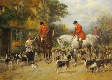 Heywood Hardy Painting - The First of November Heywood Hardy horse riding